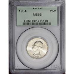 1934 25C Medium Motto MS66 PCGS. This older holder Pre 1934[25C] Medium Motto MS66 PCGS.