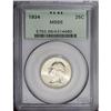 Image 1 : 1934 25C Medium Motto MS66 PCGS. This older holder Pre 1934[25C] Medium Motto MS66 PCGS.
