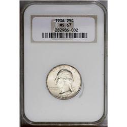 1936 25C MS67 NGC.From The Houston Collection of Washi 1936[25C] MS67 NGC.