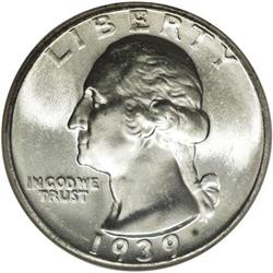 1939-S 25C MS67 NGC. The 1939-S is obtainable in MS64 1939-S[25C] MS67 NGC.