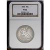 Image 1 : 1863 50C PR62 NGC. Grayish-tan, sea-green, and golden 1863[50C] PR62 NGC.