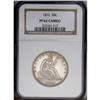 Image 1 : 1872 50C PR62 Cameo NGC. The dark, deeply reflective f 1872[50C] PR62 Cameo NGC.