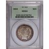 Image 1 : 1904 50C MS64 PCGS. This near gem Barber half exhibits 1904[50C] MS64 PCGS.