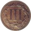 Image 2 : 1865 3C Three Cent Nickel, Judd-411, Pollock-482, High 1865[3C] Three Cent Nickel, Judd-411, Pollock