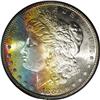 Image 1 : 1881-S $1 MS66 PCGS. The left half of the obverse show 1881-S[$1] MS66 PCGS.