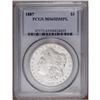 Image 1 : 1887 S$1 MS65 Deep Mirror Prooflike PCGS. Mostly brill 1887[img border='0' src='http://www.heritagec
