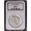 Image 1 : 1921 S$1 MS65 NGC. Liberty''s profile is strongly stri 1921[img border='0' src='http://www.heritagec