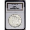 Image 1 : 1921 S$1 MS65 NGC. This popular first year Peace dolla 1921[img border='0' src='http://www.heritagec