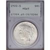 Image 3 : 1922-S S$1 MS65 PCGS. Pastel apricot and sky-blue colo 1922-S[img border='0' src='http://www.heritag