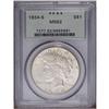 Image 1 : 1934-S S$1 MS62 PCGS. Delicate tan toning visits this 1934-S[img border='0' src='http://www.heritage