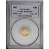 Image 3 : 1922 G$1 GRANTST MS67 PCGS.From The Larj Collection. 1922[G$1] Grant with Star MS67 PCGS.