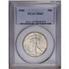 Image 1 : 1941 50C MS67 PCGS. Iridescent rainbow toning bathes f 1941[50C] MS67 PCGS.