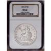 Image 1 : 1876-S T$1 MS62 NGC. Type One Obverse and Reverse. Lar 1876-S[T$1] MS62 NGC.