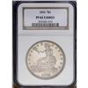 Image 1 : 1876 T$1 PR62 Cameo NGC. Type One Obverse, Type Two Re 1876[T$1] PR62 Cameo NGC.