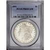 Image 1 : 1891 S$1 PR62 Cameo PCGS. Light champagne-gold patina 1891[img border='0' src='http://www.heritageco