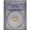 Image 3 : 1849 G$1 Open Wreath MS65 PCGS. A superbly struck exam 1849[G$1] Open Wreath MS65 PCGS.