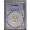 Image 1 : 1852 G$1 MS64 PCGS. This charming Type One gold dollar 1852[G$1] MS64 PCGS.