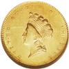 Image 1 : 1854 G$1 Type Two MS60 NGC. The obverse of this coin w 1854[G$1] Type Two MS60 NGC.