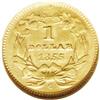 Image 2 : 1855-C G$1 --Cleaned--ANACS. AU55 Details. Variety 9-K. 1855-C[G$1]--Cleaned--ANACS. AU55 Details.