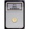 Image 1 : 1884 G$1 MS64 Prooflike NGC. The fields are decidedly 1884[G$1] MS64 Prooflike NGC.