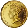 Image 1 : 1858 G$1 PR66 Cameo NGC.From The Larj Collection. 1858[G$1] PR66 Cameo NGC.