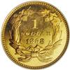 Image 2 : 1858 G$1 PR66 Cameo NGC.From The Larj Collection. 1858[G$1] PR66 Cameo NGC.
