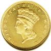 Image 1 : 1860 G$1 PR66 Cameo NGC.From The Larj Collection. 1860[G$1] PR66 Cameo NGC.