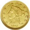 Image 1 : 1843-C $2 1/2 Small Date, Crosslet 4 AU50 NGC. Variety 1843-C[$2 1/2] Small Date, Crosslet 4 AU50 NG
