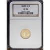 Image 3 : 1843-D $2 1/2 Small D XF45 NGC. A generous mintage of 1843-D[$2 1/2] Small D XF45 NGC.
