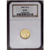 Image 3 : 1844-C $2 1/2 XF45 NGC. Gold coinage from the Charlott 1844-C[$2 1/2] XF45 NGC.