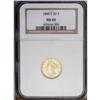 Image 3 : 1848-C $2 1/2 MS60 NGC. Variety 9-F. While no Charlott 1848-C[$2 1/2] MS60 NGC.