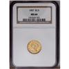 Image 1 : 1907 $2 1/2 MS64 NGC. This lustrous and pinpoint-sharp 1907[$2 1/2] MS64 NGC.