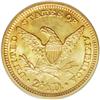 Image 2 : 1907 $2 1/2 MS66 PCGS. The bold strike and lovely surf 1907[$2 1/2] MS66 PCGS.