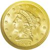 Image 1 : 1907 $2 1/2 MS66 NGC. A bright, shimmering Gem with pi 1907[$2 1/2] MS66 NGC.