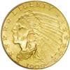 Image 1 : 1909 $2 1/2 MS64 PCGS. The surfaces have soft, frosty 1909[$2 1/2] MS64 PCGS.
