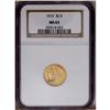 Image 1 : 1915 $2 1/2 MS63 NGC. Honey-gold surfaces are imbued w 1915[$2 1/2] MS63 NGC.