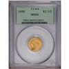 Image 1 : 1929 $2 1/2 MS64 PCGS. Radiant peach color endows this 1929[$2 1/2] MS64 PCGS.