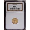Image 1 : 1929 $2 1/2 MS64 NGC. The 1929 is the final Indian qua 1929[$2 1/2] MS64 NGC.