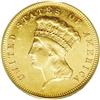 Image 1 : 1870 $3 AU58 PCGS. Substantial prooflike luster domina 1870[$3] AU58 PCGS.
