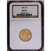 Image 1 : 1840 $5 Narrow Mill AU55 NGC. A lightly circulated pea 1840[$5] Narrow Mill AU55 NGC.
