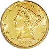 Image 1 : 1890-CC $5 MS62 PCGS. The lustrous, honey-gold surface 1890-CC[$5] MS62 PCGS.
