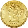Image 1 : 1906-D $5 MS64 NGC. This issue is popular as the first 1906-D[$5] MS64 NGC.