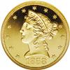 Image 1 : 1858 $5 PR66 S Ultra Cameo NGC. The date is delicatel 1858[$5] PR66 [img border='0' src='http://www.
