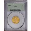 Image 1 : 1909 $5 MS62 PCGS. This shimmering lemon-gold type coi 1909[$5] MS62 PCGS.