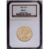 Image 3 : 1855 $10 MS61 NGC. Although usually regarded as a No M 1855[$10] MS61 NGC.