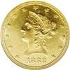 Image 1 : 1882-O $10 MS60 NGC. A very rare date to find in high 1882-O[$10] MS60 NGC.