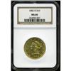 Image 3 : 1882-O $10 MS60 NGC. A very rare date to find in high 1882-O[$10] MS60 NGC.