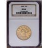 Image 1 : 1899 $10 MS64 NGC. This lustrous and precisely struck 1899[$10] MS64 NGC.