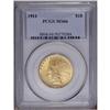 Image 3 : 1911 $10 MS66 PCGS. Bright, satiny luster ripples over 1911[$10] MS66 PCGS.
