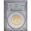 Image 1 : 1932 $10 MS64 PCGS. Minute marks on the Indian''s chee 1932[$10] MS64 PCGS.